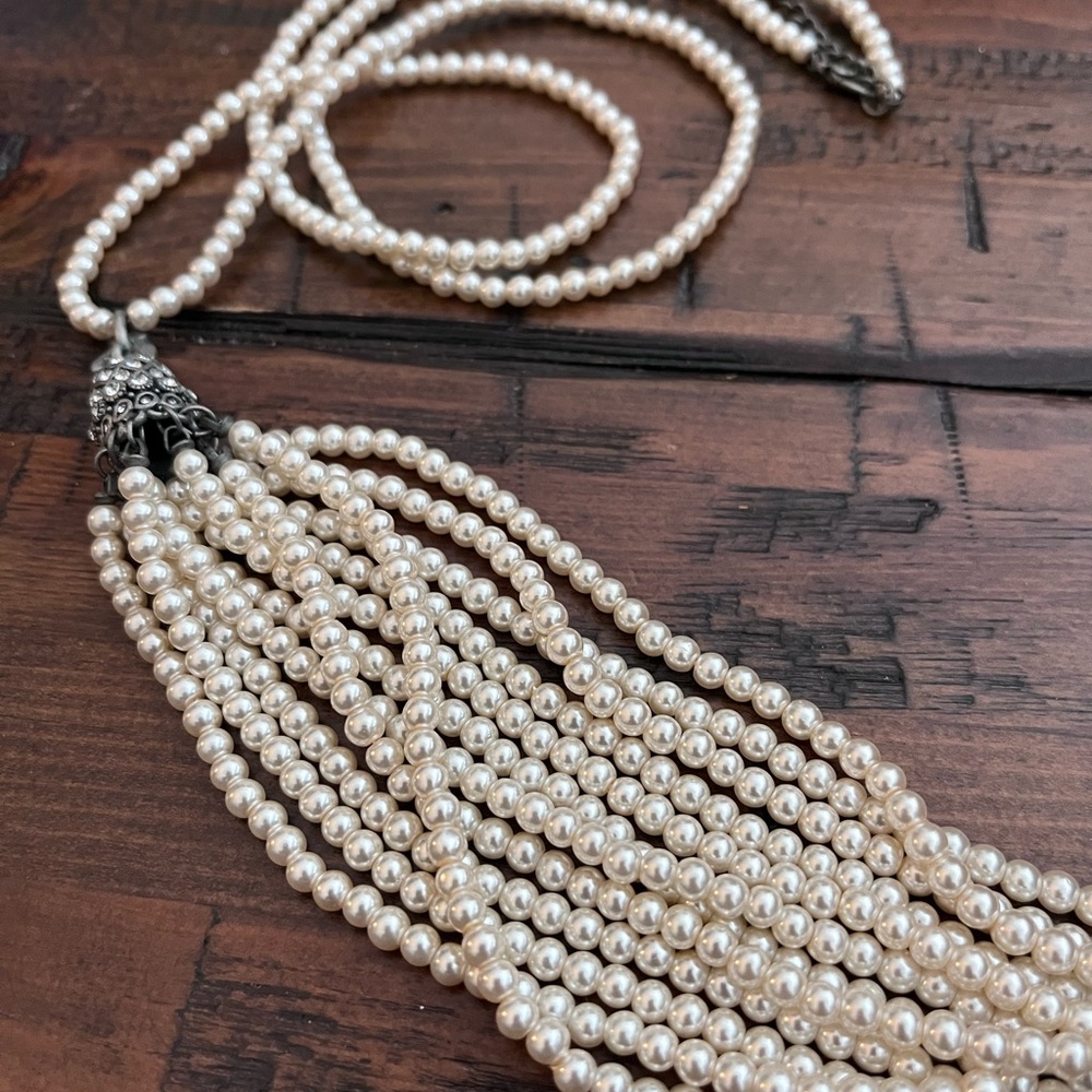 Cookie Lee Beaded Tassel Necklace